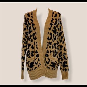 Hollister Leopard Print Cardigan